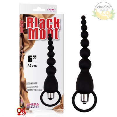 Dụng Cụ Massage Hậu Môn Có Rung - Black Mont Chisa