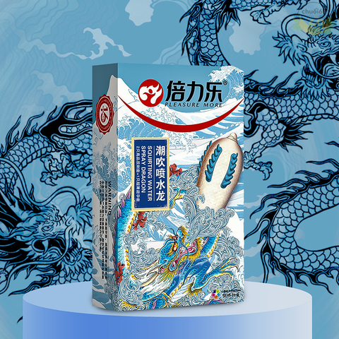Bao Cao Su Beilile Pleasure More Rồng Xanh Gai Lớn Bao Quanh Hộp 2 Cái + Tặng 1 Cái Khác Loại