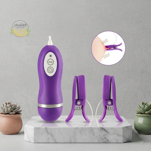 Dụng Cụ Rung Kẹp Vú Gọn Nhẹ Kích Thích Nhũ Hoa Đa Tần Số, Khơi Gợi Lửa Yêu