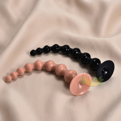 Anal Plug C621 Kích Thích Siêu Sâu (Cấu Trúc Chuỗi Hạt Tăng Dần & Chất Liệu PVC Silicone Sinh Học An Toàn)