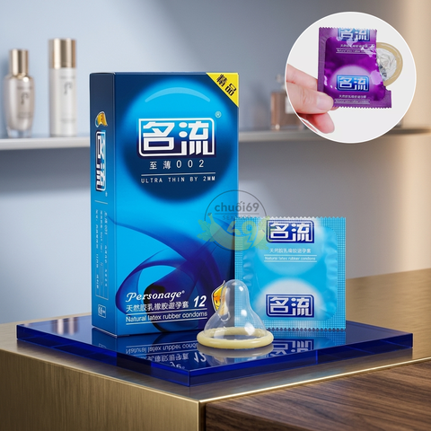 Bao Cao Su Siêu Mỏng 002 Hộp 10 Cái (Cao Su Thiên Nhiên Trong Suốt, Ôm Sát Vừa Vặn)
