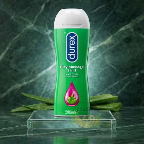 Gel Bôi Trơn Durex Play Massage 2 in 1 200ml (Gốc Nước Chiết Xuất Lô Hội, Massage Cơ Thể & Tăng Cường Độ Ẩm)