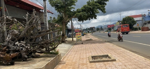 Đất mặt tiền Hùng Vương, Di Linh 1.088m², có 400m² thổ cư