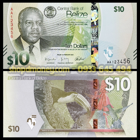 10 dollars Belize 2025