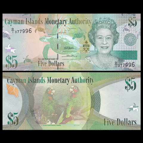 5 dollars Cayman 2010