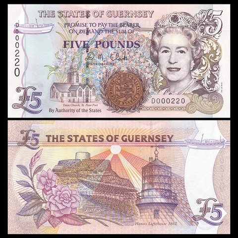 5 pounds Guernsey 1996