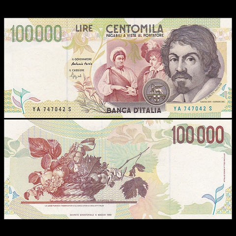 100000 lire Italy 1994