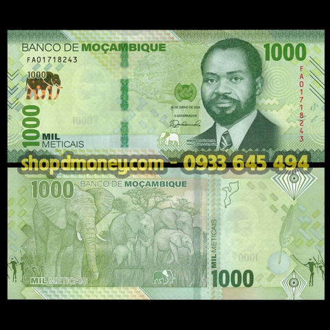 1000 meticais Mozambique 2024