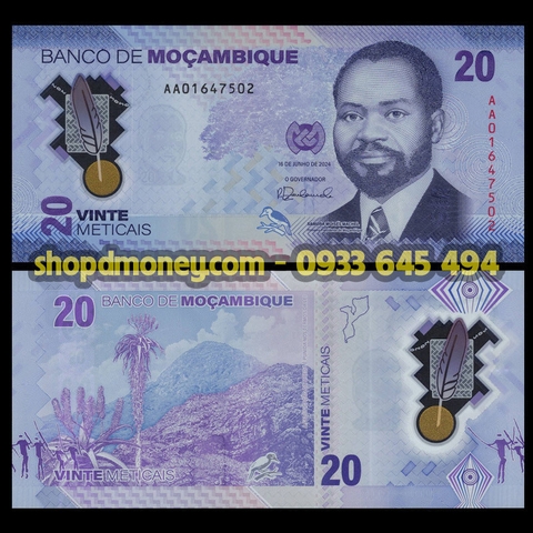 20 meticais Mozambique 2024 polymer