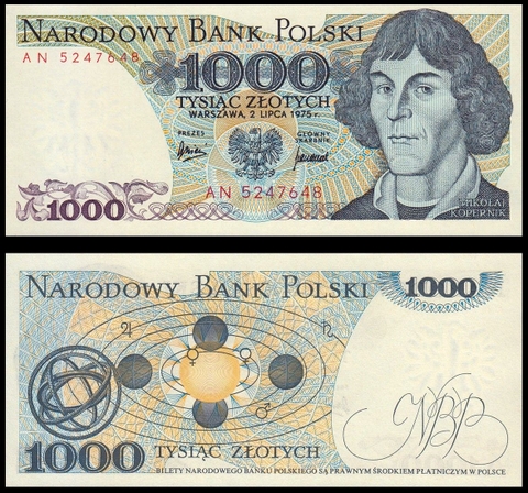1000 zlotych Poland 1975