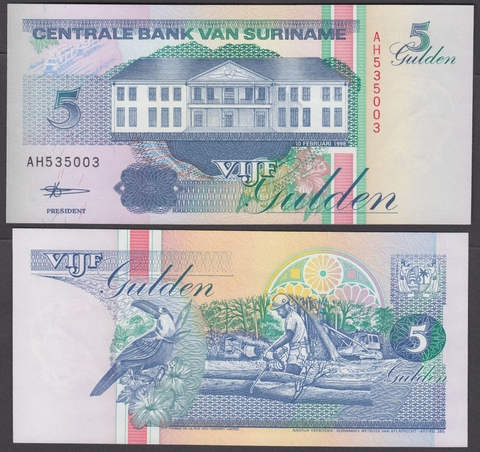 5 gulden Suriname 1998