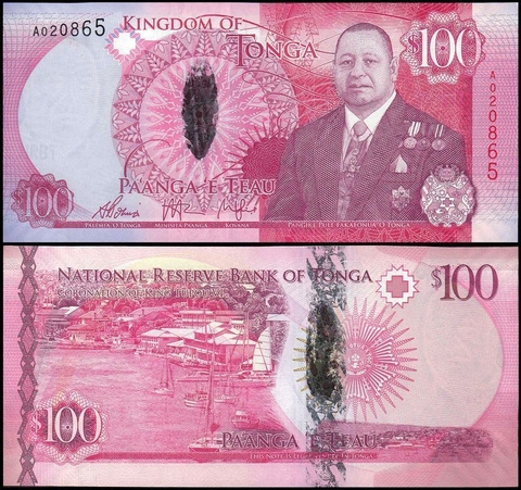 100 pa'anga Tonga 2015 hybrid