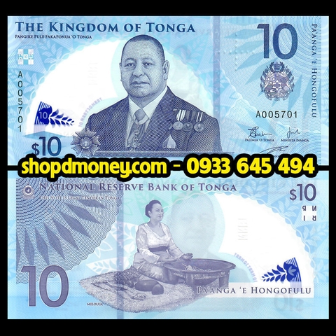 10 paanga Tonga 2023 polymer