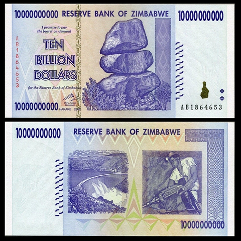 10 tỷ dollars Zimbabwe 2008