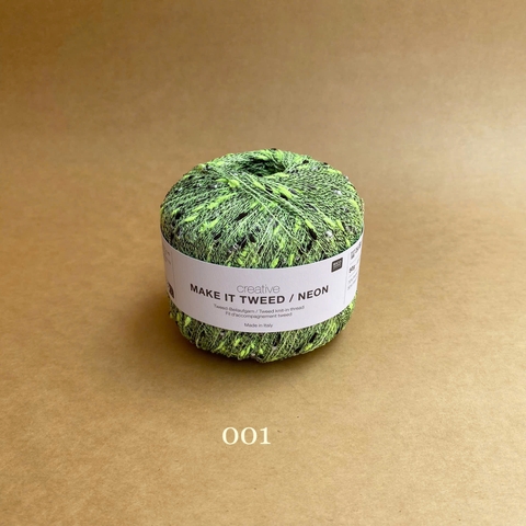 Sợi Creative Make It Tweed Neon, 50g - 460m, nhập từ Rico Design, đan móc áo, khăn, váy