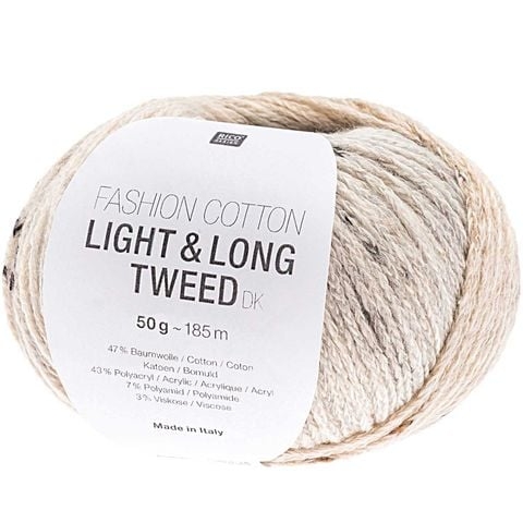 Sợi Fashion Cotton Light & Long Tweed dk nhập khẩu từ Rico Design