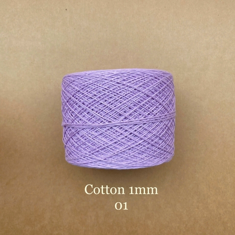 Sợi Cotton 1mm, 300g, đan móc áo, váy, khăn