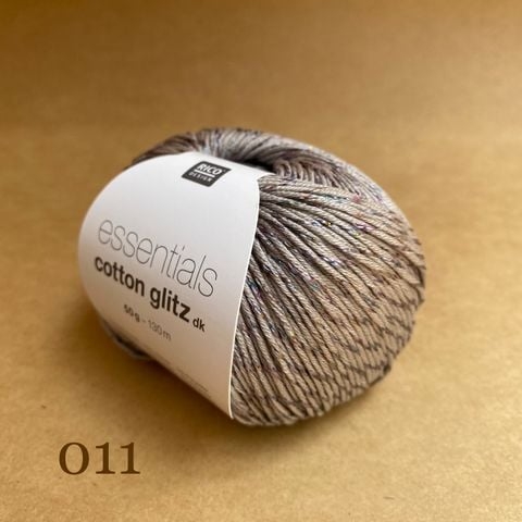 Sợi cotton visco Essentials Cotton Glitz DK phẩy nhập khẩu từ Rico Design, đan móc áo, váy, đầm