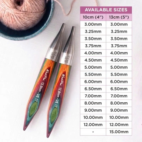 Cặp đầu kim đan rời gỗ Symfonie 2 Mini dài 5cm (2inch) - KnitPro