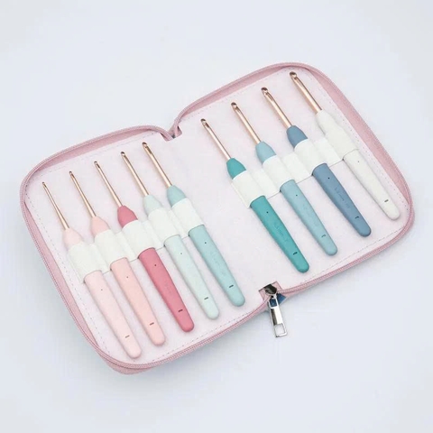 Bộ kim móc aluminium Vybe Deluxe - Knitpro (9 size)
