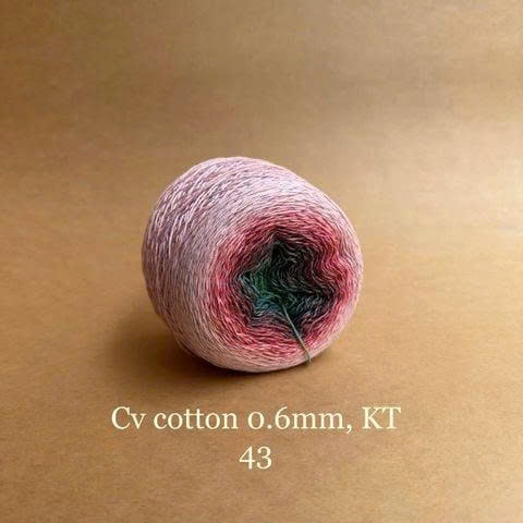 Sợi cầu vồng Cotton 0.6mm, kim tuyến