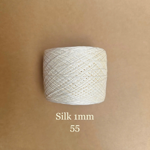 Cuộn sợi 100% Silk 1mm, 300g màu trơn