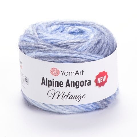 Len Alpine Angora Melange nhập từ Yarnart, đan móc áo, váy, khăn