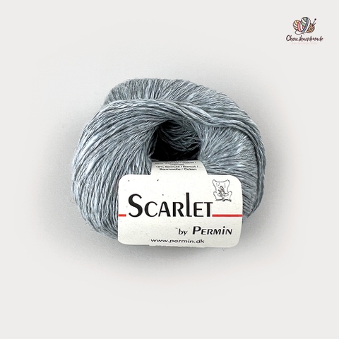 Sợi Scarlet, 50g - 150m, nhập từ Permin, dùng để đan móc áo, váy, khăn