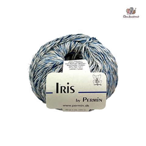 Sợi Iris, 50g - 125m, nhập từ Permin, dùng để đan móc áo, váy, khăn