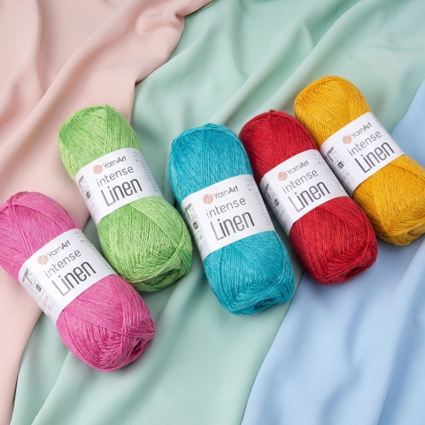 Sợi Intense Linen - Yarnart, 50g - 175m, đan móc áo váy