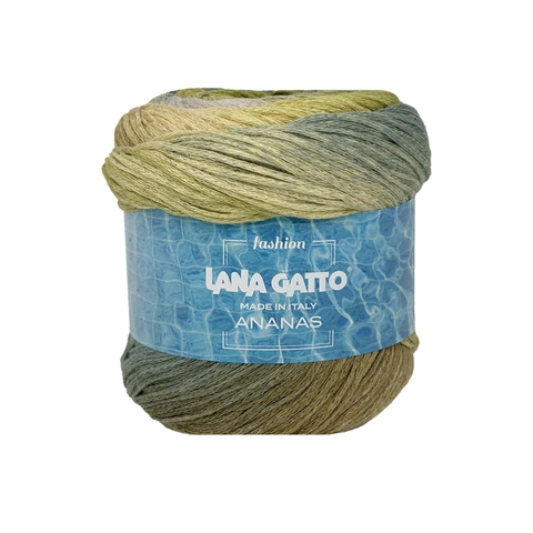 Sợi Ananas, 100g - 290m, nhập từ Lana Gatto, đan móc áo, váy, khăn