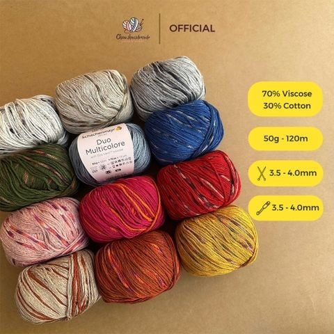 Sợi Duo Multicolore - Schachenmayr, đan móc áo, váy, khăn