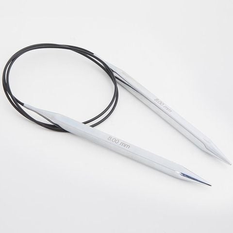 Kim đan vòng Fixed đầu kim vuông Nova Cubics dài 40cm, nhập khẩu từ KnitPro