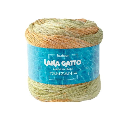 Sợi Tanzania, 100g - 260m, nhập từ Lana Gatto, đan móc áo, váy, khăn