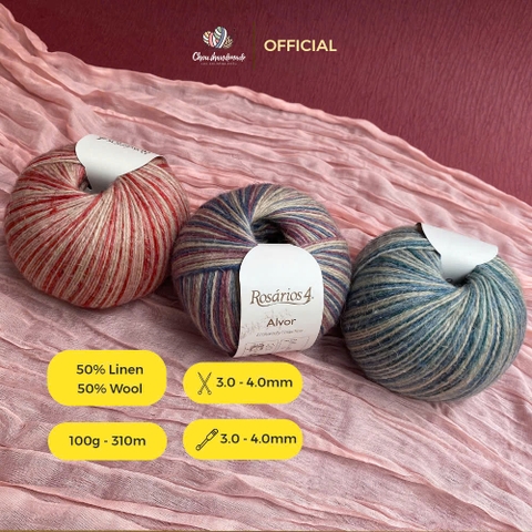 Len Alvor Print nhập từ Rosarios 4, đan móc áo, váy, khăn