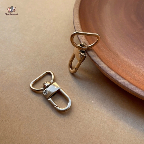 Móc khóa gài đóng mở, kim loại- Chou.ihandmade dùng cho túi, giỏ xách
