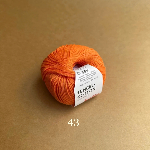 Sợi Tencel Cotton - Katia, 50g - 120m, dùng để đan móc áo, khăn