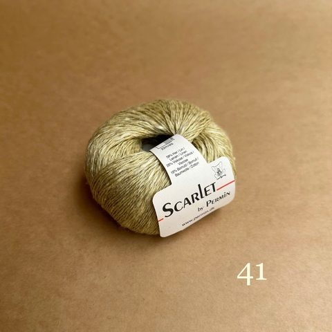 Sợi Scarlet, 50g - 150m, nhập từ Permin, dùng để đan móc áo, váy, khăn