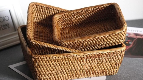 Giỏ Mây Tre Đan Có Nắp – Món Nội Thất Tiện Ích Cho Không Gian Sống Gọn Gàng Và Thanh Lịch