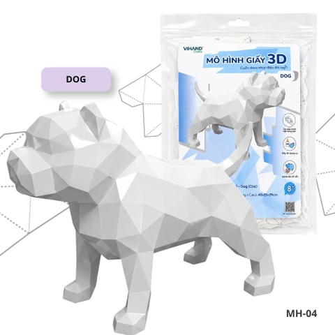 Bộ kit DIY Mô hình giấy 3D Dog tự láp ráp (MH-04)
