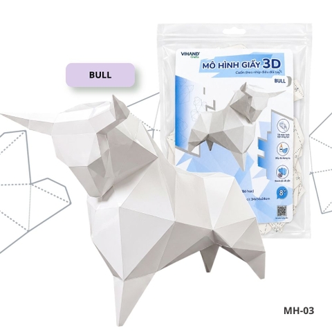 Bộ kit DIY Mô hình giấy 3D Bull tự láp ráp (MH-03)
