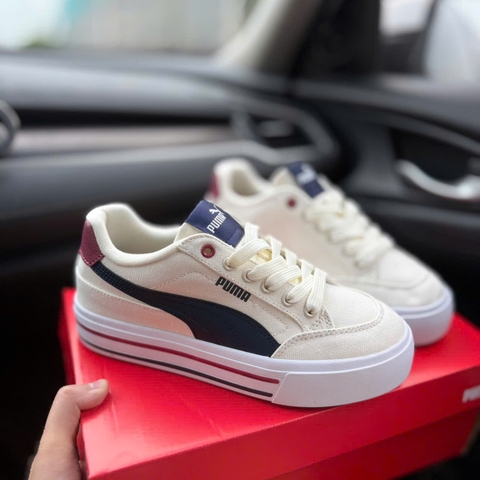 puma court kem đỏ