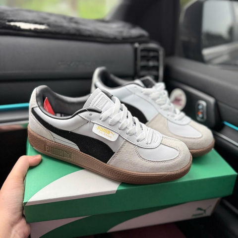 puma palermo trắng đen