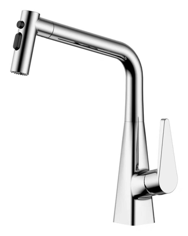 Vòi rửa bát dây rút 2 đường nóng lạnh. GLF 289