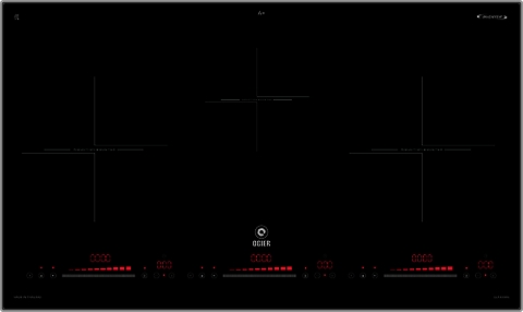 Bếp từ ba OGIER-GLA 839MS-3burner 760x450mm