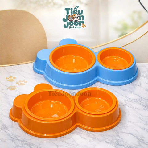 Tô nhựa đôi hình con gấu