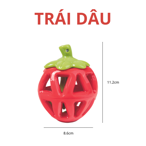 Đồ chơi cắn gặm đựng đồ ăn hình quả dâu FOFOS