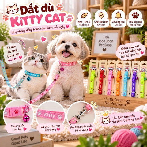 Dây dắt dù kitty Cat 0.8cm