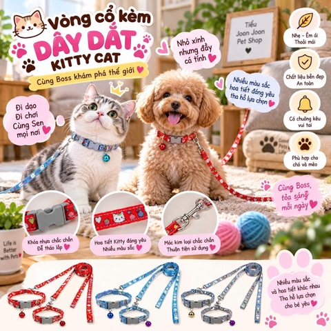 Dây dắt dù hoa văn trung