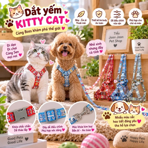 Dây dắt yếm hoa văn trung